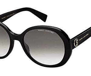 Marc Jacobs MARC 377/S 807 Black MARC 377/S Oval Sunglasses Lens Category 2 Siz