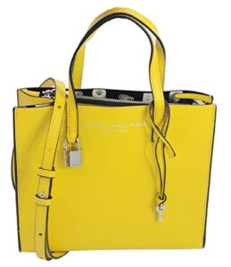 marc jacobs m0015685 hot spot yellow with silver hardware small women’s top handle/shoulder bag