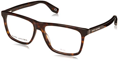 Marc Jacobs Marc 342 086 Dark Havana Plastic Rectangle Eyeglasses 55mm