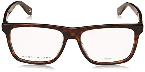 Marc Jacobs Marc 342 086 Dark Havana Plastic Rectangle Eyeglasses 55mm