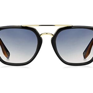 Marc Jacobs mens Marc 270/S Sunglasses, Black/Blue Shaded, 51mm 21mm US