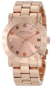 marc by marc jacobs women’s mbm3142 amy rose gold watch