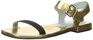 marc jacobs women’s elizabeth dress sandal, gold, 36.5 eu/6.5 m us