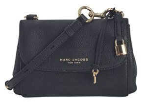 marc jacobs h104l01pf22 black with gold hardware women’s leather shoulder bag