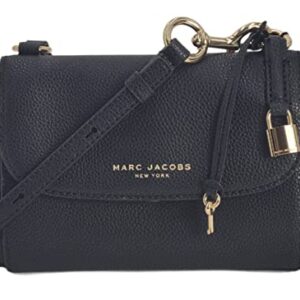 Marc Jacobs H104L01PF22 Black With Gold Hardware Women's Leather Shoulder Bag