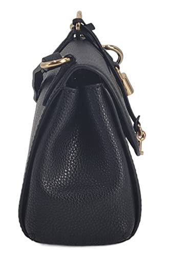 Marc Jacobs H104L01PF22 Black With Gold Hardware Women's Leather Shoulder Bag