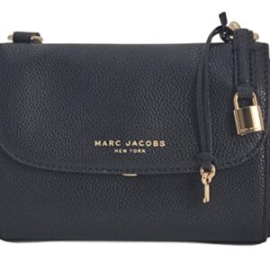 Marc Jacobs H104L01PF22 Black With Gold Hardware Women's Leather Shoulder Bag