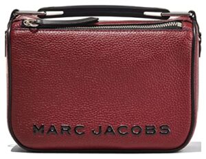 marc jacobs the softbox 20 vachetta red with silver hardware pebbled leather women’s shoulder bag