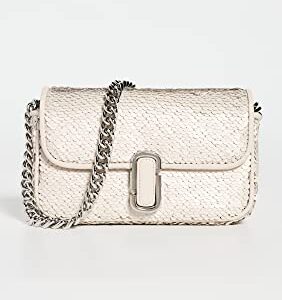 Marc Jacobs Women's The Mini Soft Shoulder Bag, Cream/Silver, One Size