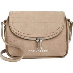 Marc Jacobs H110L01FA21 Greige Leather Strap Women's Zipper Crossbody