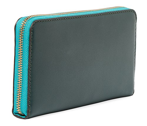 Marc By Marc Jacobs Ligero Leather Slim Zip Large Wallet, Wintergreen Multi