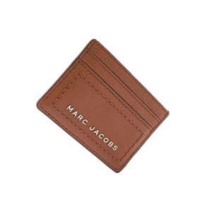 marc jacobs s102l01fa21 smoked almond with gold hardware women’s daily card leather case