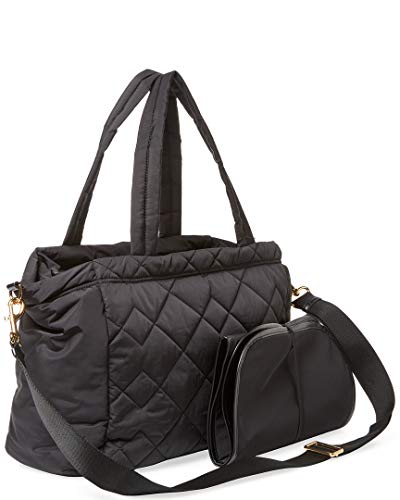Marc by Marc Jacobs Crosby Nylon Quilted Diaper Bag, Black, Large