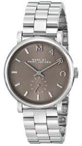 marc by marc jacobs women’s mbm3329 baker stainless steel bracelet watch