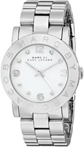 marc by marc jacobs women’s mbm3054 amy stainless steel watch with link bracelet