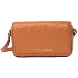 marc jacobs h107l01fa21 groove smoked almond tan with gold hardware pebbled leather women’s mini shoulder bag
