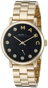 marc by marc jacobs women’s mbm3421 baker gold-tone bracelet watch