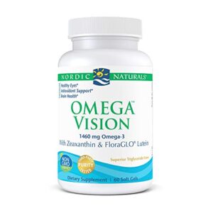 nordic naturals omega vision, lemon – 60 soft gels – with zeaxanthin and floraglo lutein, for healthy eyes and vision – 30 servings