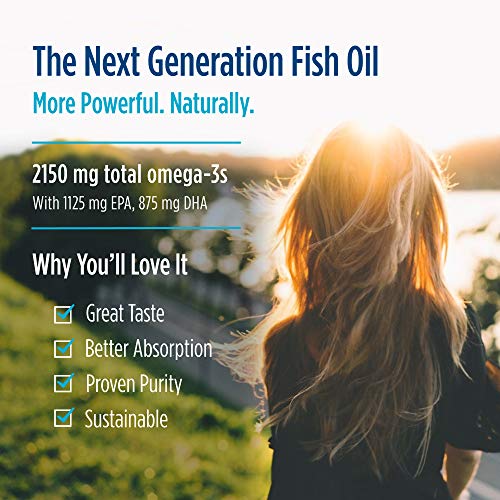 Nordic Naturals Ultimate Omega 2X with Vitamin D3, Lemon Flavor - 60 Soft Gels - 2150 mg Omega-3 + 1000 IU D3 - Omega-3 Fish Oil - EPA & DHA - Brain, Heart, Joint, & Immune Health - 30 Servings