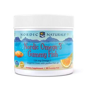 nordic naturals nordic omega-3 gummy fish, tangerine – 30 gummy fish – 124 mg total omega-3s with epa & dha – non-gmo – 30 servings