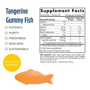 Nordic Naturals Nordic Omega-3 Gummy Fish, Tangerine - 30 Gummy Fish - 124 mg Total Omega-3s with EPA & DHA - Non-GMO - 30 Servings