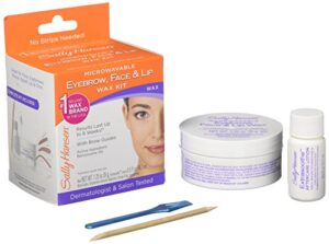 sally hansen eyebrow, face & lip wax kit, pack of 1