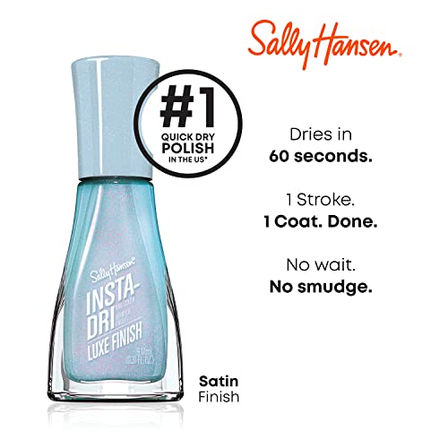 Sally Hansen Insta-Dri Nail Polish, Luxe Finish Collection, Glos-sea, 0.31 fl oz