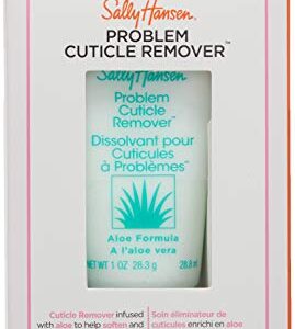 Sally Hansen Problem Cuticle Remover™, Eliminate Thick & Overgrown Cuticles, 1 Oz, Cuticle Remover Cream, Gel, Ph Balance Formula, Infused with Aloe Vera to Soothe and Condition