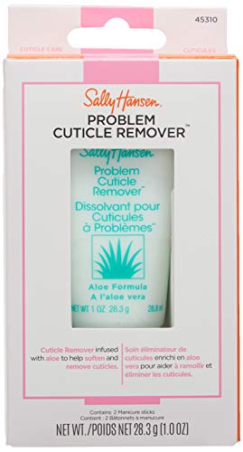 Sally Hansen Problem Cuticle Remover™, Eliminate Thick & Overgrown Cuticles, 1 Oz, Cuticle Remover Cream, Gel, Ph Balance Formula, Infused with Aloe Vera to Soothe and Condition