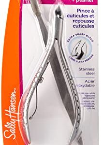Sally Hansen Beauty Tools, Nip'em Neat-Cuticle Nipper, Pusher, Half Jaw, 1 count, Cuticle Cutter, Cuticle Nipper, Cuticle Clippers, Cuticle Trimmer, Precise Blade, Safely Trims
