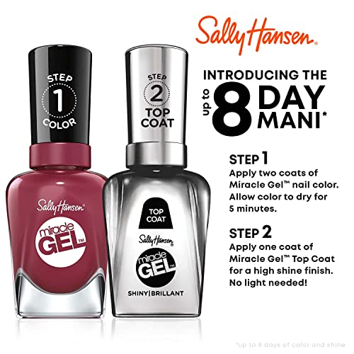 Sally Hansen Miracle Gel Nail Polish, Shade Once Chiffon a Time 248 (Packaging May Vary) (Sheer)