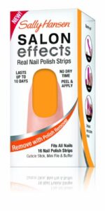 sally hansen salon effects real nail polish strips, squeezed, 16 count