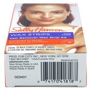 Sally Hansen Hair Remover Wax Strip Kit For Face (2 Pack)