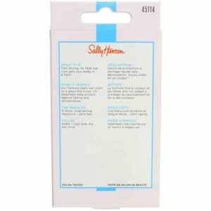 Sally Hansen Dries Instantly Top Coat 0.45 Ounce (13.3ml) (2 Pack)