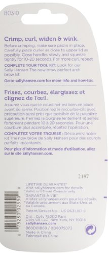Sally Hansen Sexy Curls Precision Eyelash Curler with Refill, Eye-Opening, 1 Ct,Lash Curler, Eyelash Curler Refills, Pinch Proof, Lifetime Guarantee
