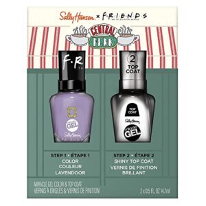 sally hansen miracle gel friends duo 2 pack: the one with (lavendoor & top coat shiny)