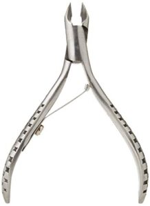 sally hansen nip’em on the go classic travel nipper, cuticle clipper, pack of 1,cuticle nipper, nail nipper, nipper, smaller blade, contoured handle, controlled grip, stainless steel