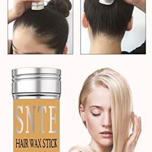 Samnyte Hair Wax Stick, Wax Stick for Hair Wigs Edge Control Slick Stick Hair Pomade Stick Non-greasy Styling Wax for Fly Away & Edge Frizz Hair 2.7 Oz