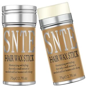 hair wax stick, 2pcs – wax stick for hair wigs fly away hair tamer stick for smoothing flyaways & taming frizz, flyaways hair stick hair wax for women & baby hair, new upgrade slick stick by samnyte