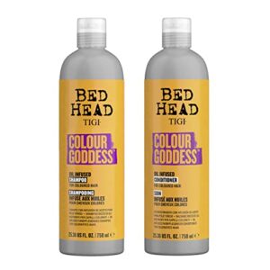 bed head by tigi shampoo & conditioner for colored hair colour goddess with sweet almond & coconut oils 2 x 25.36 fl oz