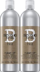 tigi bed head men clean up shampoo & conditioner duo pack, 25.36-ounce each