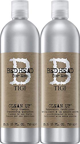 Tigi Bed Head Men Clean Up Shampoo & Conditioner DUO Pack, 25.36-ounce Each