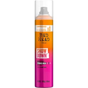 tigi bed head showdown anti-frizz hairspray with strong hold 5.5 oz