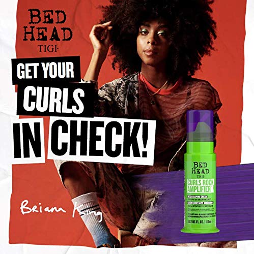 Bed Head by TIGI Curls Rock Amplifier Curly Hair Cream for Defined Curls 3.8 oz (Pack of 2)