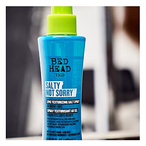 TIGI Bed Head Salty Not Sorry texturizing Salt Spray for Natural Undone Hairstyles 3.38 fl oz