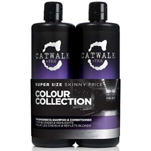 tigi catwalk by tigi fashionista violet shampoo + conditioner tween duo pack, 25.36 oz