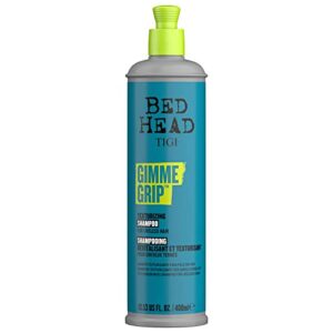 tigi bed head gimme grip texturizing shampoo for hair texture 13.53 fl oz