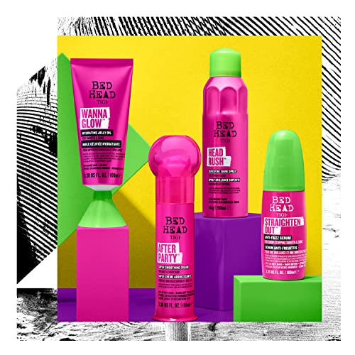 TIGI Bed Head Straighten Out Anti Frizz Serum for Smooth Shiny Hair 3.38 fl oz