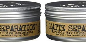 Bed Head Men Matte Separation Workable Wax by TIGI- 3oz (2pk)