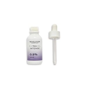 Revolution Skincare 0.5% Retinol Intense Serum, Face Serum To Revitalize Skin, Vegan & Cruelty-Free, 1.01fl.oz/30ml